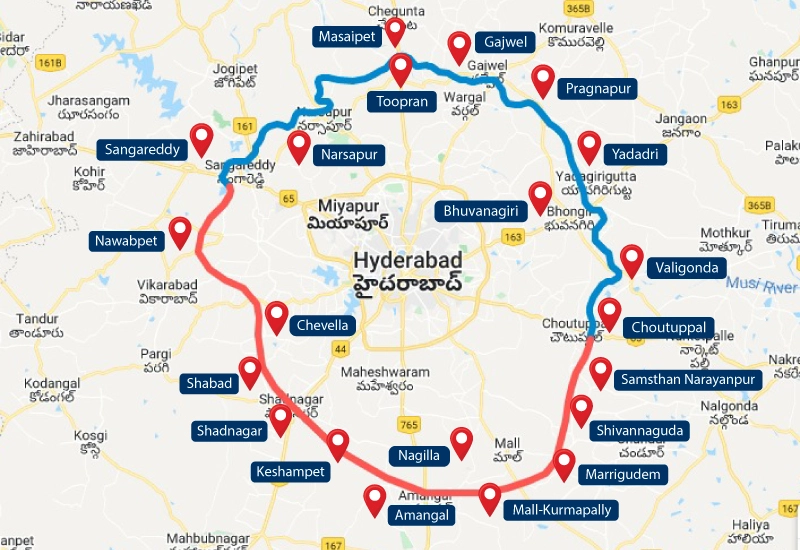 1212 Hyderabad Regional ring road Projects: హైదరాబాద్ నగరంలో కొత్త ప్రాజెక్టులు.